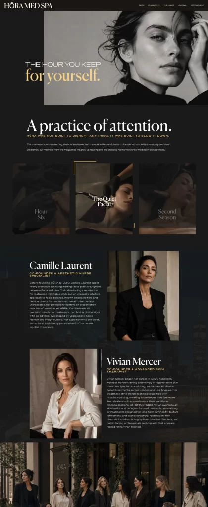 Custom medical spa website design portfolio by Digital Mounts