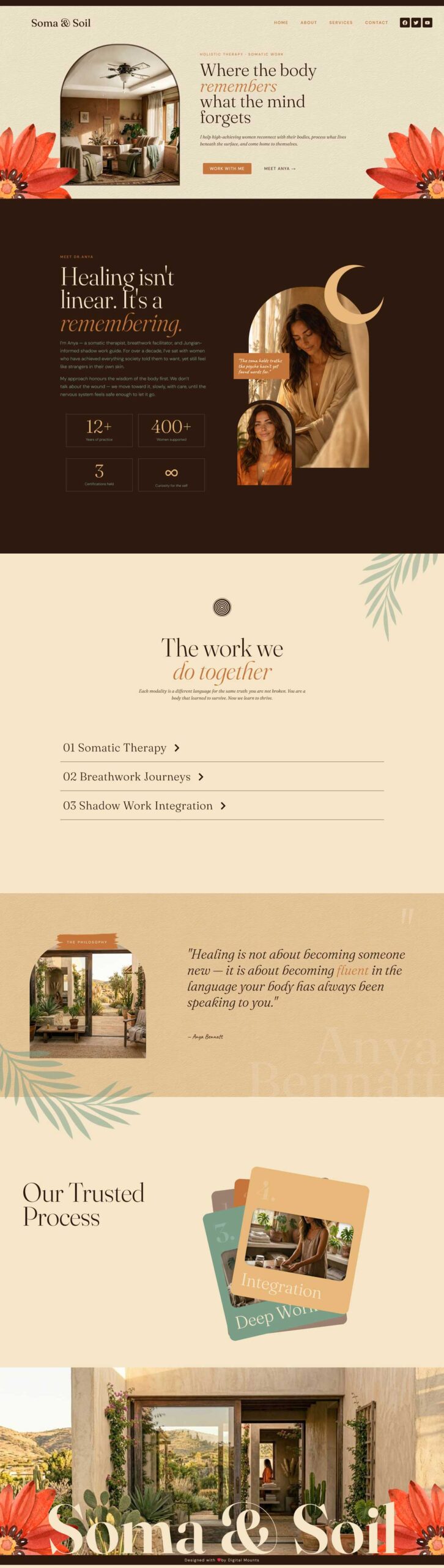 Elliora Events website design by Digital Mounts